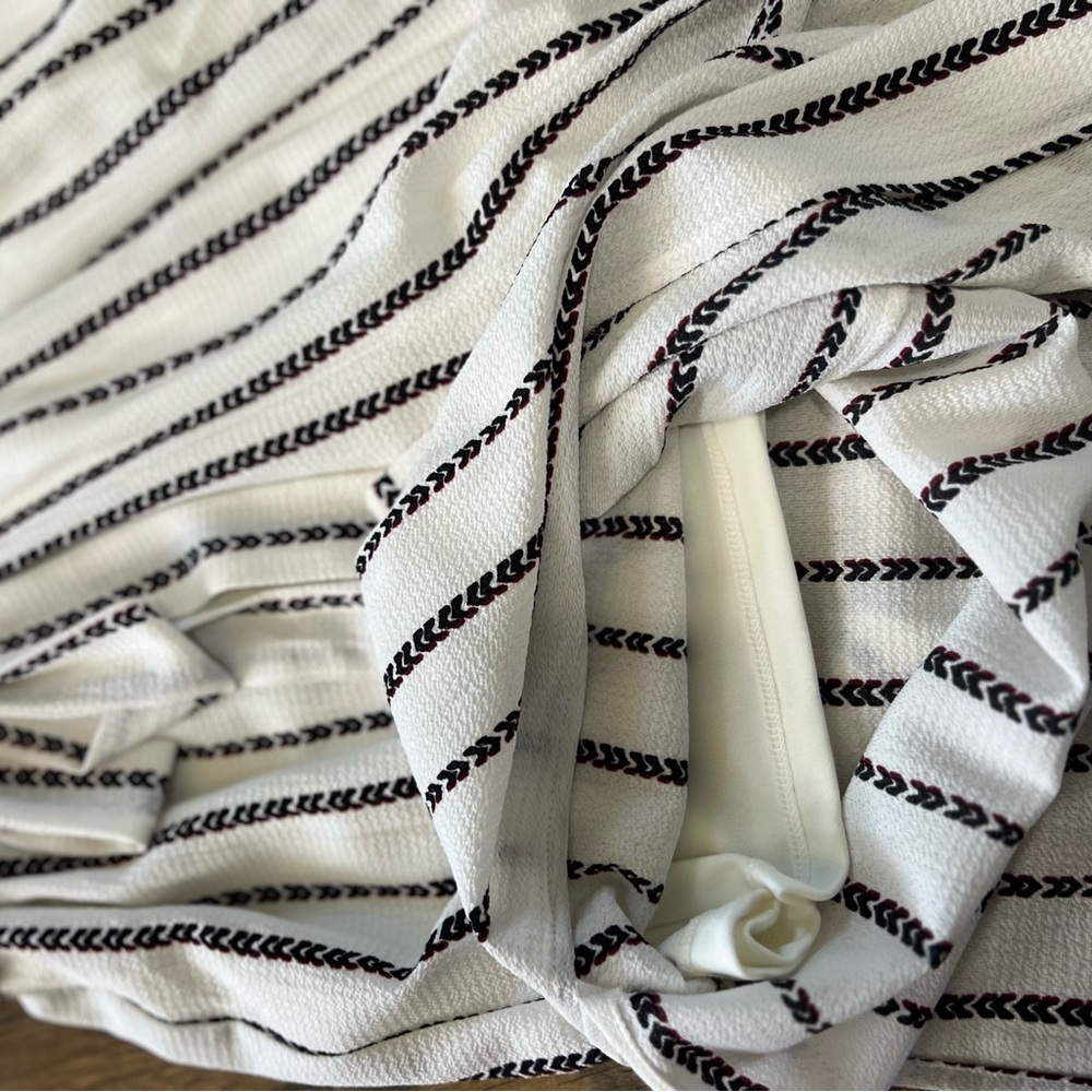 One Clothing Heart La Ivory Black Striped Jumpsuit - Picture 4 of 11